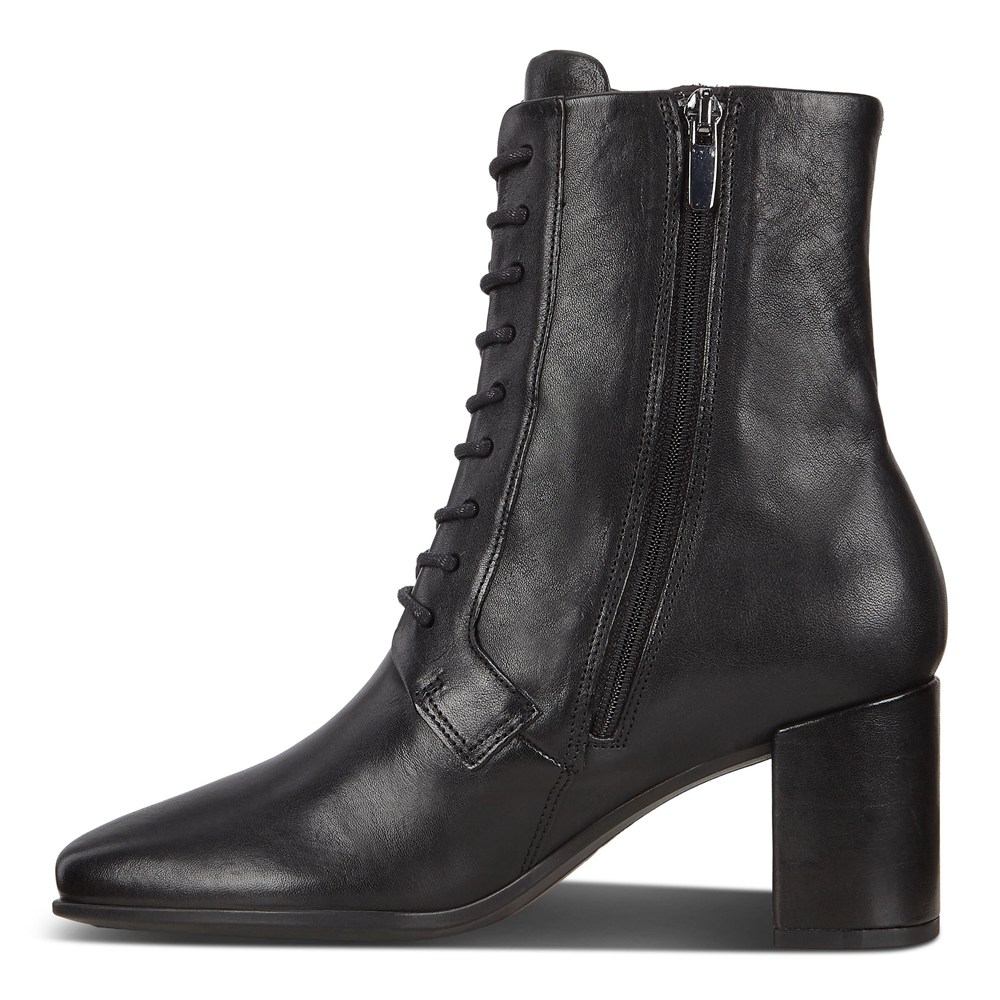 Botas Mujer - ECCO Shape 60 Squared Lace-Up - Negros - FSY054896